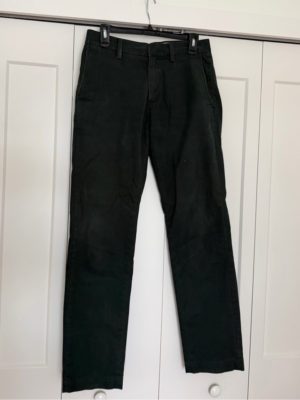 Banana Republic Dark Green Straight Chino Pants